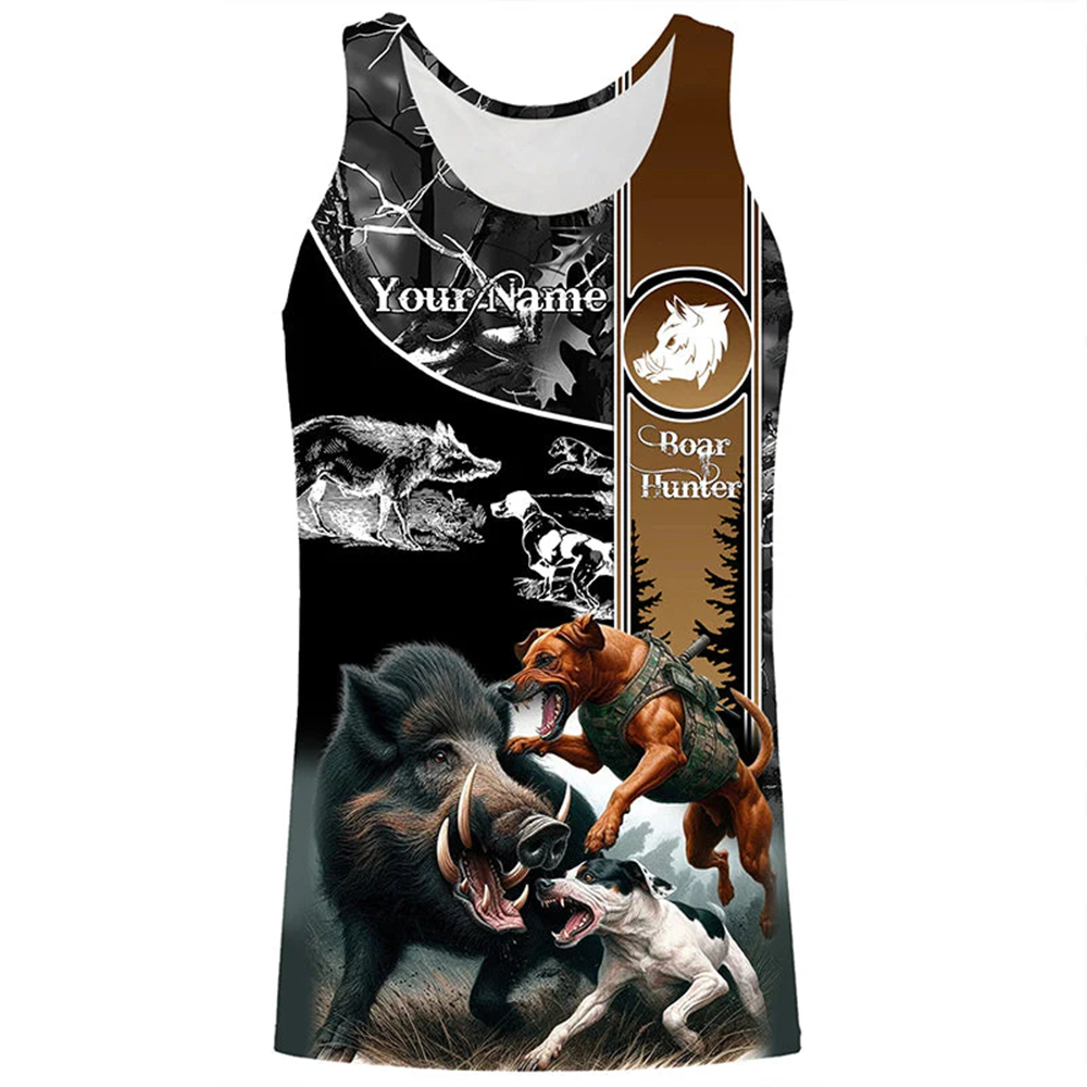 Wildman Hunting & Outdoor Photos - Custom Name Boar Hunter Tank Top