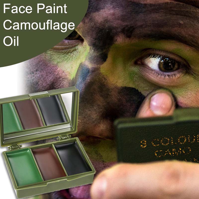 Camo Face Paint - 3 Colors Camouflage Face Painting Camouflage