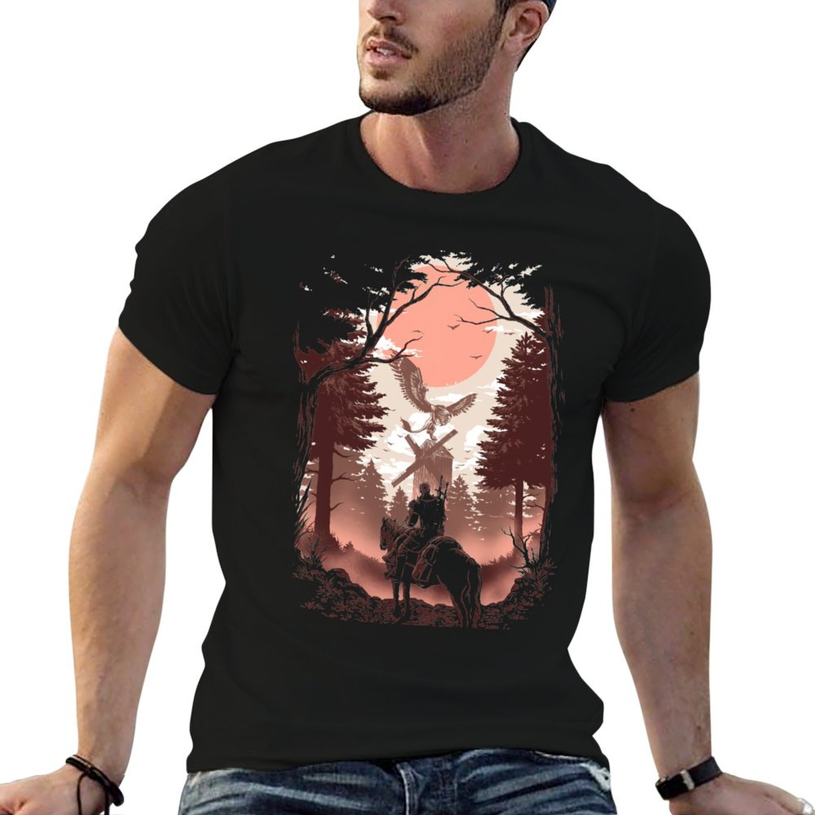 Wildman Hunting & Outdoor Photos - The Wild Hunt T-Shirt Outdoor Working