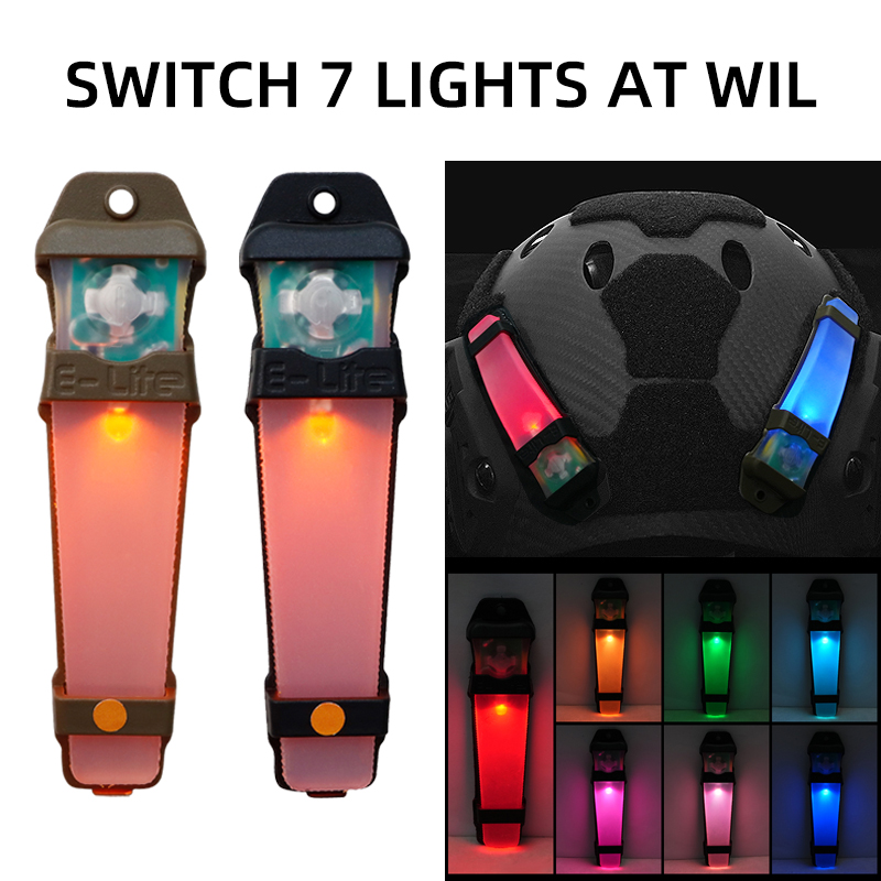 Qc Hunting & Outdoor Sports Reviews - BOOIU Tactical Helmet Light Seven-Color Safety
