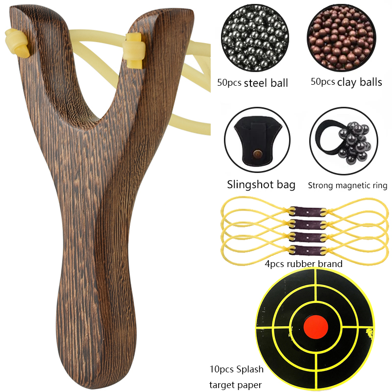 Outdoor Hunting Products - Traditional Wooden Slingsshots Outdoor Shooting Toy