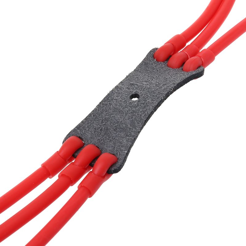 Outdoor Hunting Products - Slingshot Band Group Leather Pocket Rubber