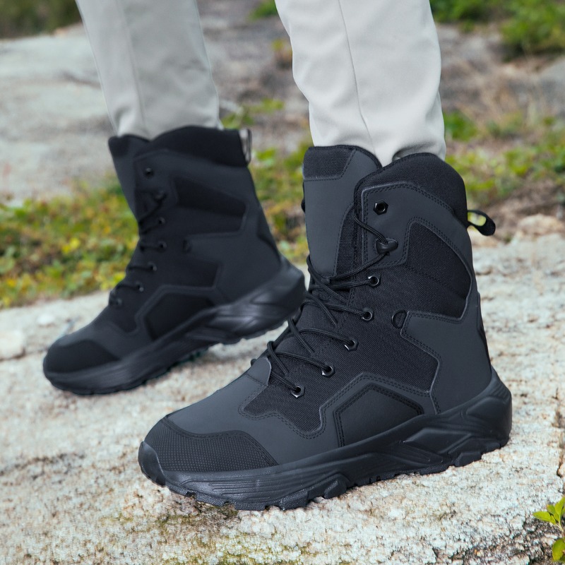 Wildman Hunting & Outdoor Photos - Men Tactical Boots Lace Up Wild