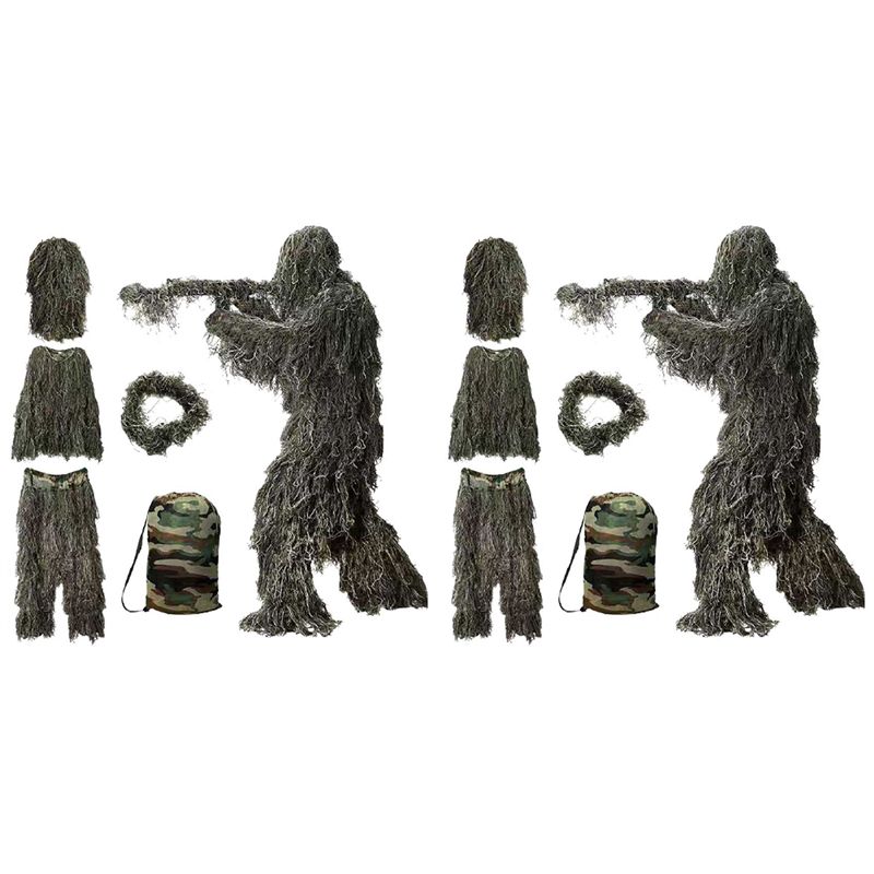 Hunting Outdoor Apparel - AEF6-2X 5 In 1 Ghillie Suit,3D