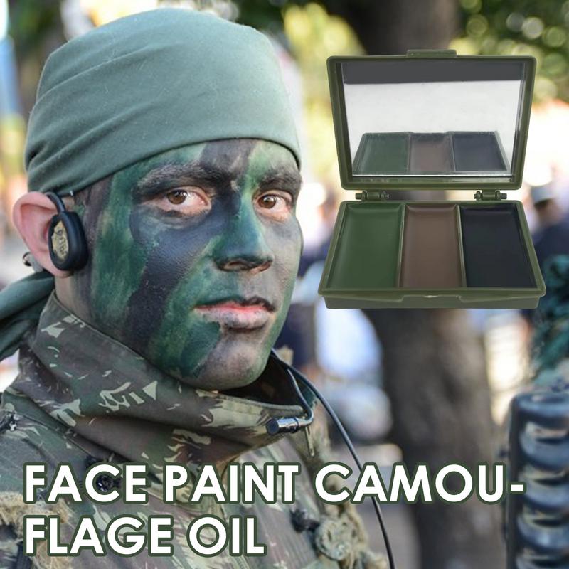 Camo Face Paint - 3 Colors Army Fans CS Shooting
