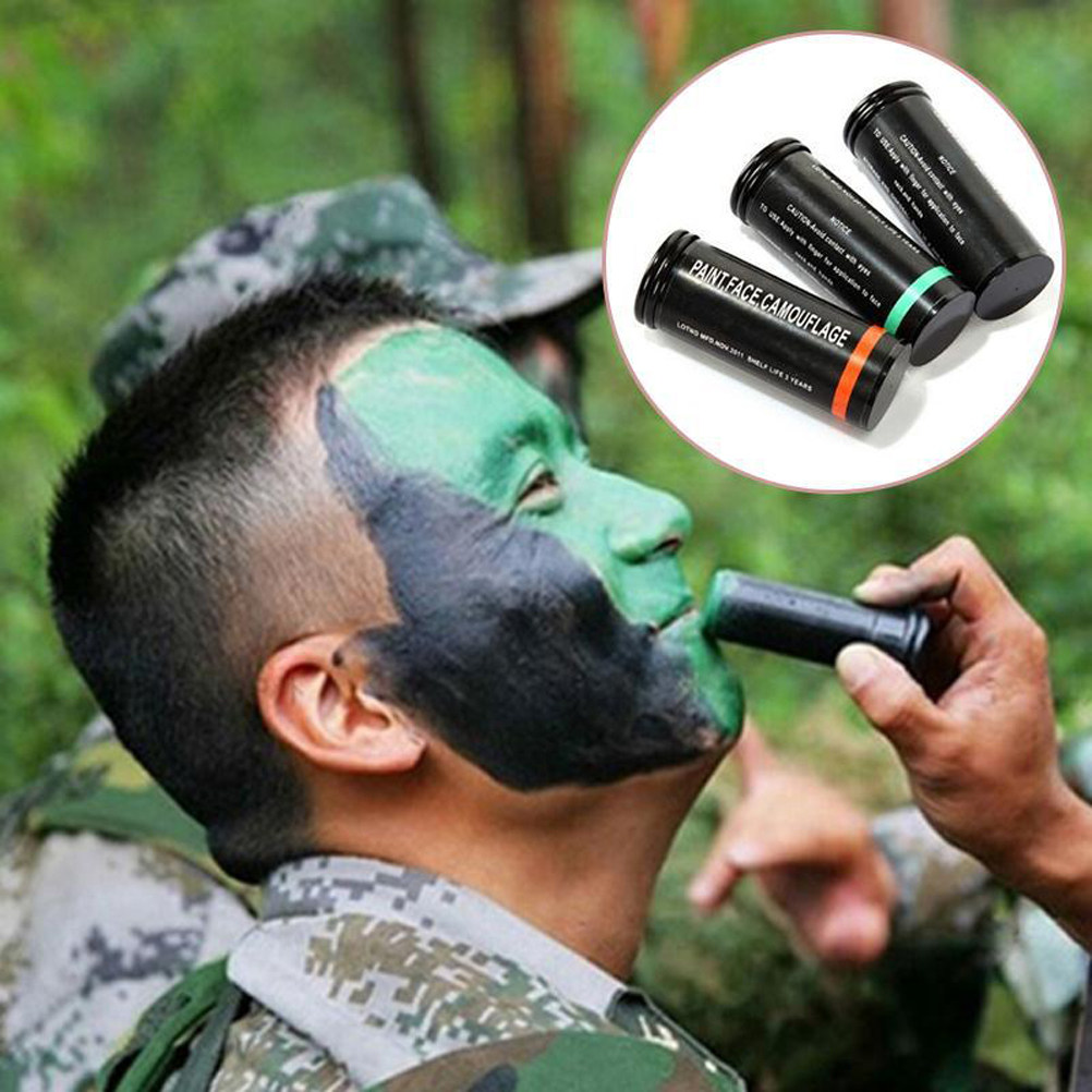 Camo Face Paint - 3Pcs Camo Face Paint Kit Skin