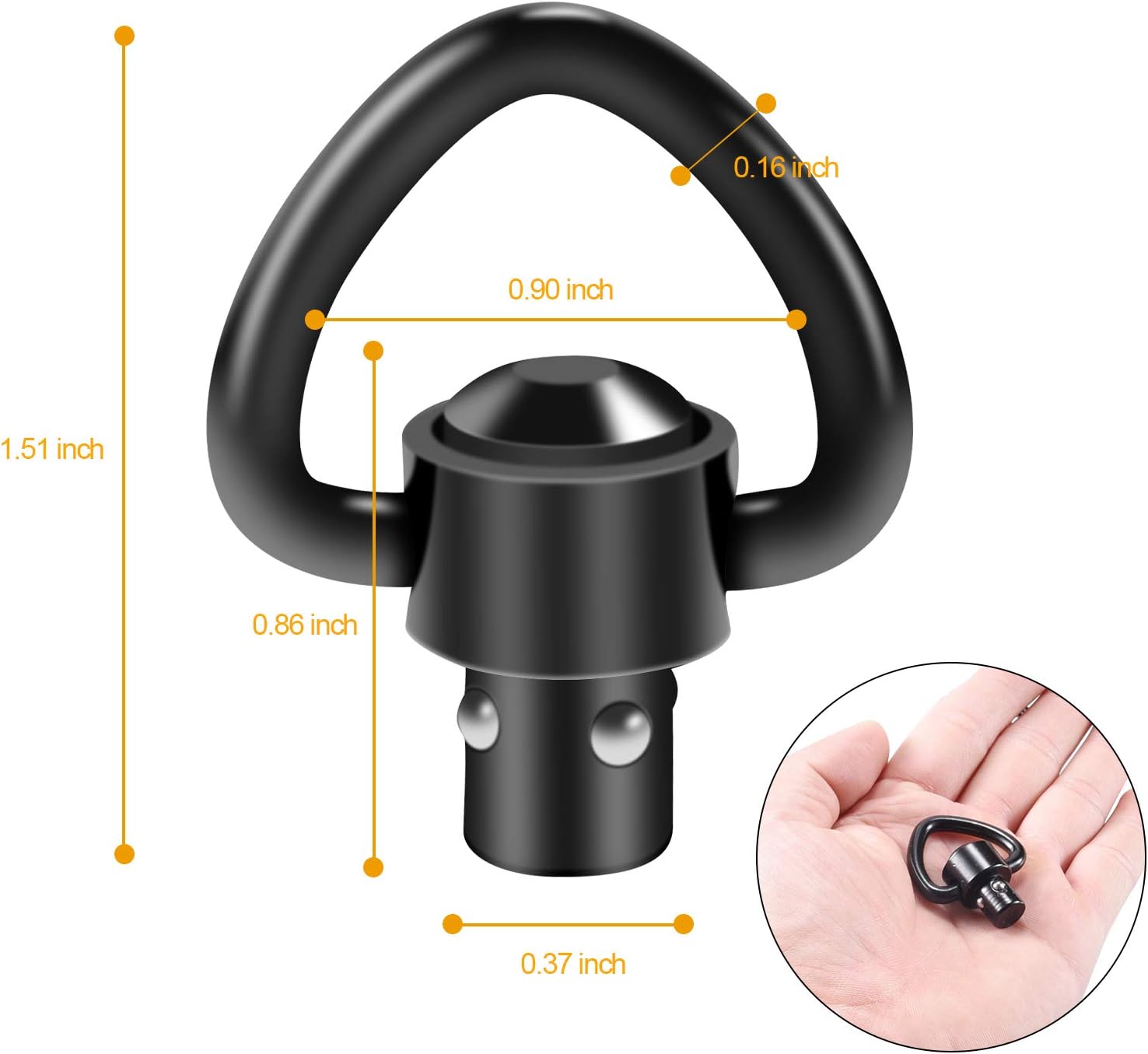 4PCS Tactical Strap Gun Sling  - Rifle Sling Swivel 评论和价格