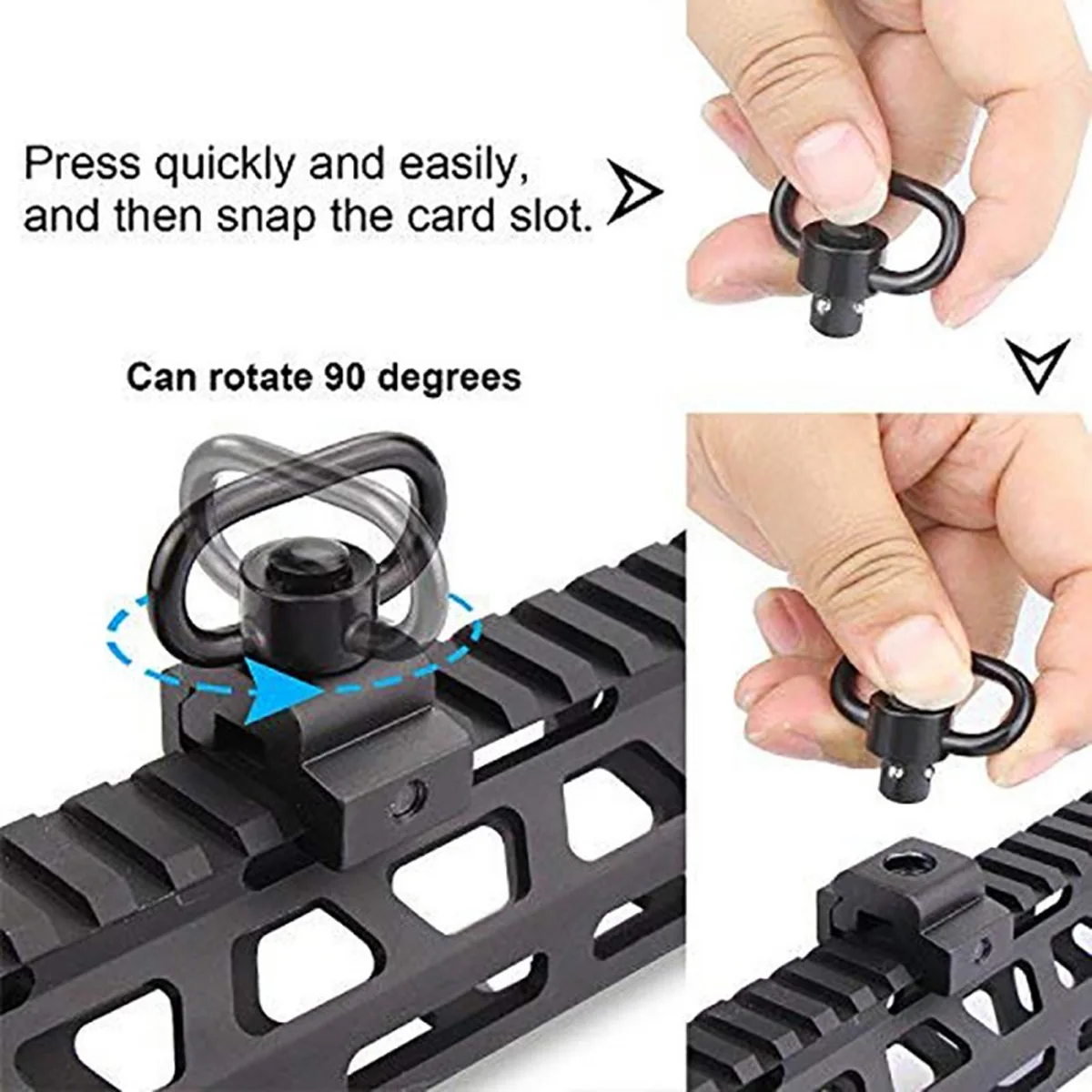 Tactical Strap Gun Sling Swive - Rifle Sling Swivel 评论和价格