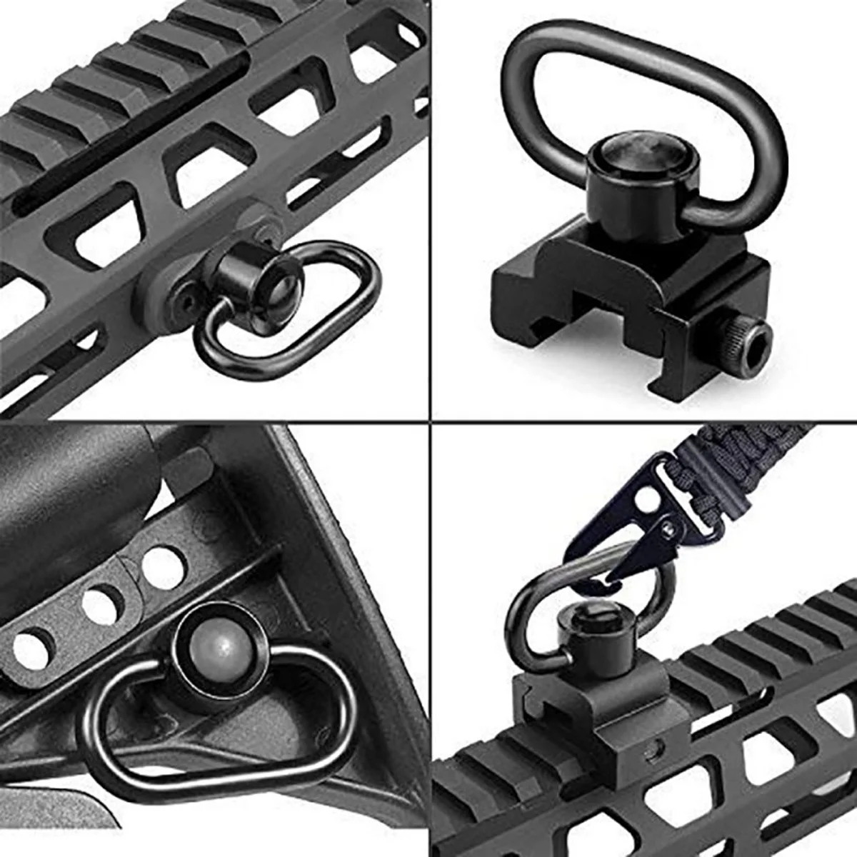Tactical Strap Gun Sling Swive - Rifle Sling Swivel 评论和价格