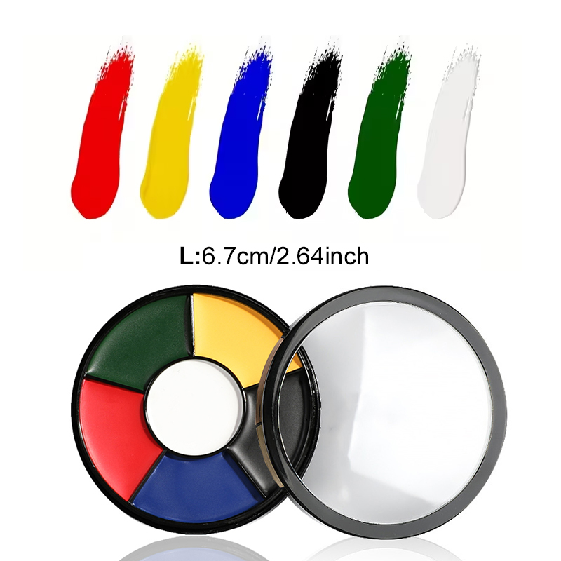 6 Color Oil Face Paint Palette - Camo Face Paint 评论和价格
