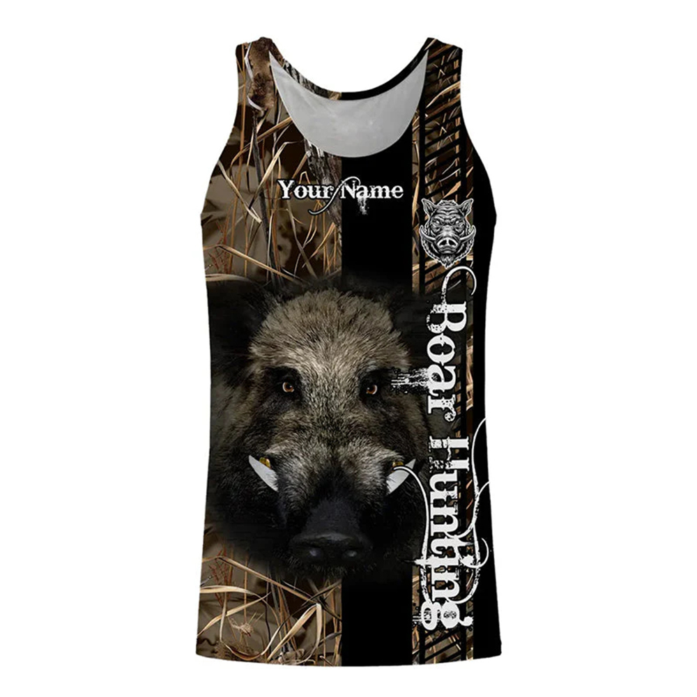 Custom Name Boar Hunter Tank T - Wildman Hunting & Outdoor Photos 评论和价格