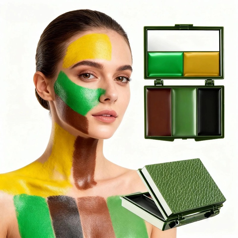 3 Colors Camouflage Face Paint - Camo Face Paint 评论和价格