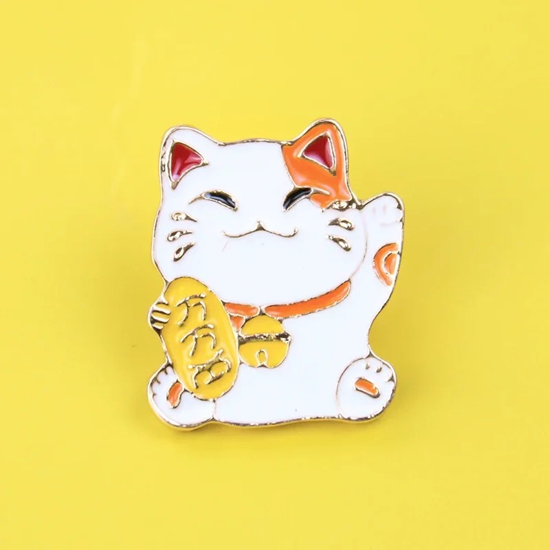 Lucky Cat Metal Brooch Small M - Hunting Outdoor Apparel 评论和价格