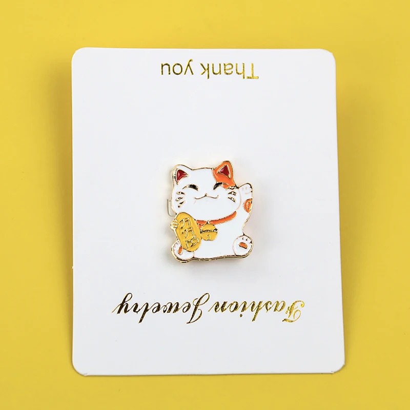 Lucky Cat Metal Brooch Small M - Hunting Outdoor Apparel 评论和价格