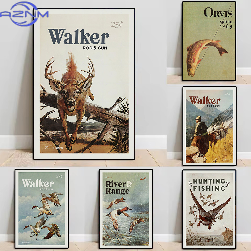 AZNM Retro Wildlife Outdoor Hu - Outdoor Hunting Pictures 评论和价格