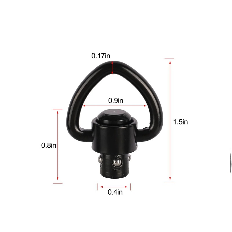 1/2PCS Rifle Push Button QD Re - Rifle Sling Swivel 评论和价格