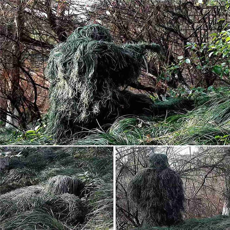 AEF6-2X 5 In 1 Ghillie Suit,3D - Hunting Outdoor Apparel 评论和价格