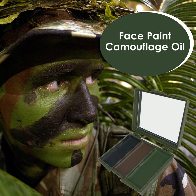 3 Colors Army Fans CS Shooting - Camo Face Paint 评论和价格