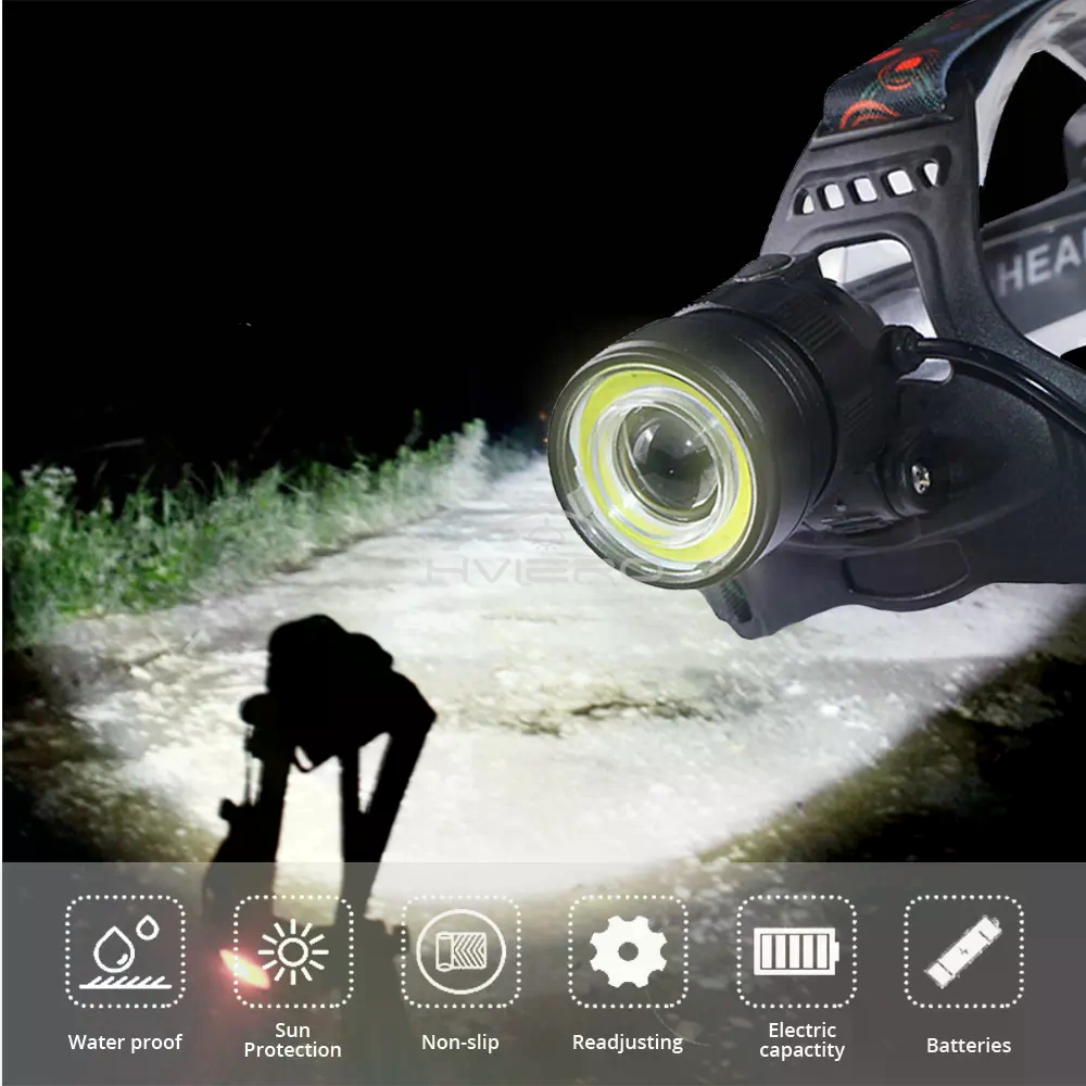 T6 Cob Torch Flashlight Head L - Hunting Outdoor Jobs 评论和价格